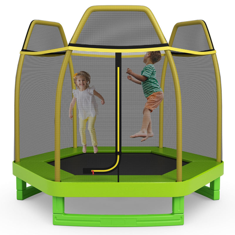 Load image into Gallery viewer, Goplus 7FT Trampoline for Kids, ASTM Approved Trampoline for Boys Girls Outdoor Indoor
