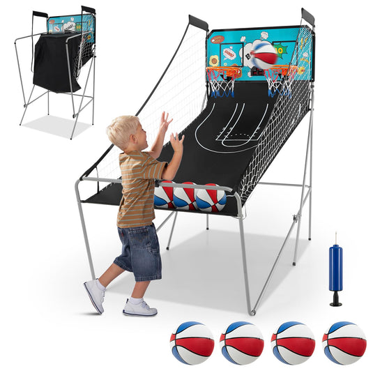 Goplus Foldable Dual Shot Basketball Arcade Game