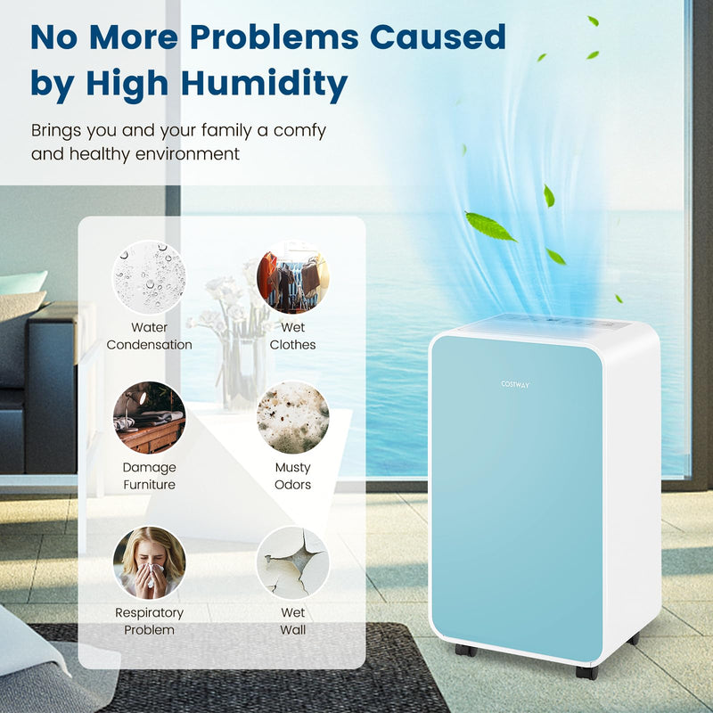 Load image into Gallery viewer, 32 Pints/Day Portable Quiet Dehumidifier for Rooms up to 2500 Sq. Ft w/ Sleep Mode, 24H Timer
