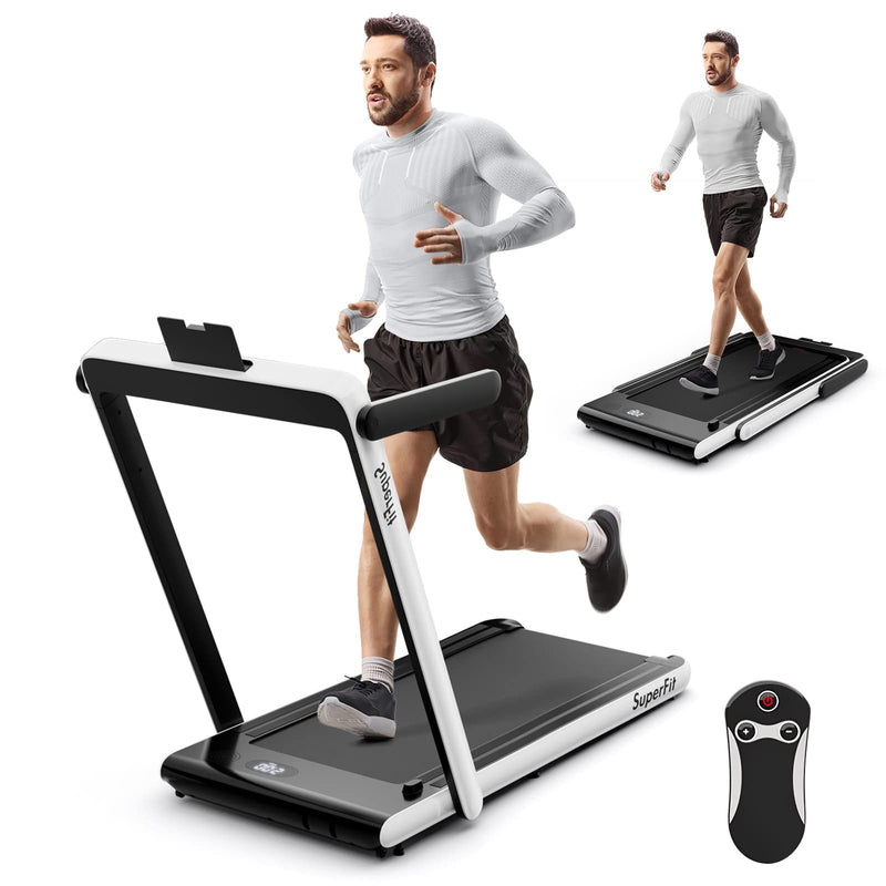 Load image into Gallery viewer, Goplus 2 in 1 Under Desk Treadmill, White
