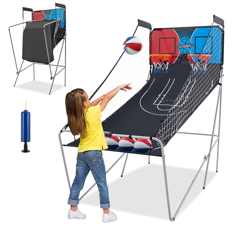 Load image into Gallery viewer, Goplus Foldable Dual Shot Basketball Arcade Game
