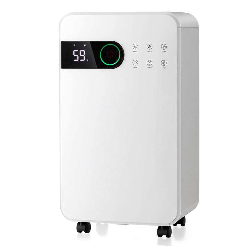 Load image into Gallery viewer, 32 Pints Dehumidifier with Sleep Mode, 24H Timer, 3-Color LED Indicator Light &amp; Child Safety Lock, for Space up to 2500 Sq. Ft

