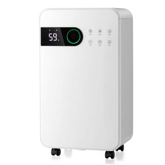 32 Pints Dehumidifier with Sleep Mode, 24H Timer, 3-Color LED Indicator Light & Child Safety Lock, for Space up to 2500 Sq. Ft