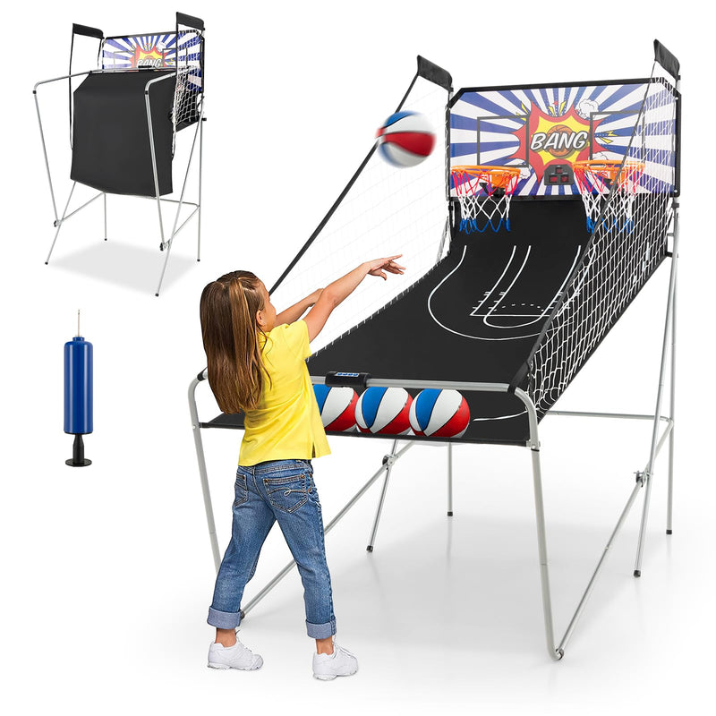 Load image into Gallery viewer, Goplus Foldable Dual Shot Basketball Arcade Game

