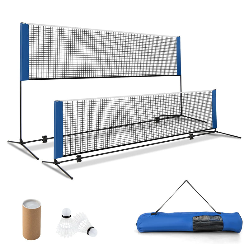 Load image into Gallery viewer, Goplus Portable Badminton Net Set, 10FT Volleyball Pickleball Net
