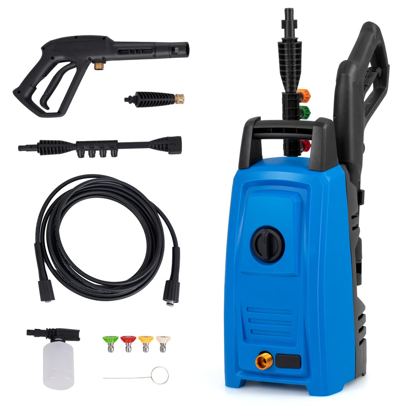 Load image into Gallery viewer, Goplus Electric Pressure Washer, 1900 PSI 1.8 GPM High Pressure Power Washer w/ 4 Quick Connect Nozzles
