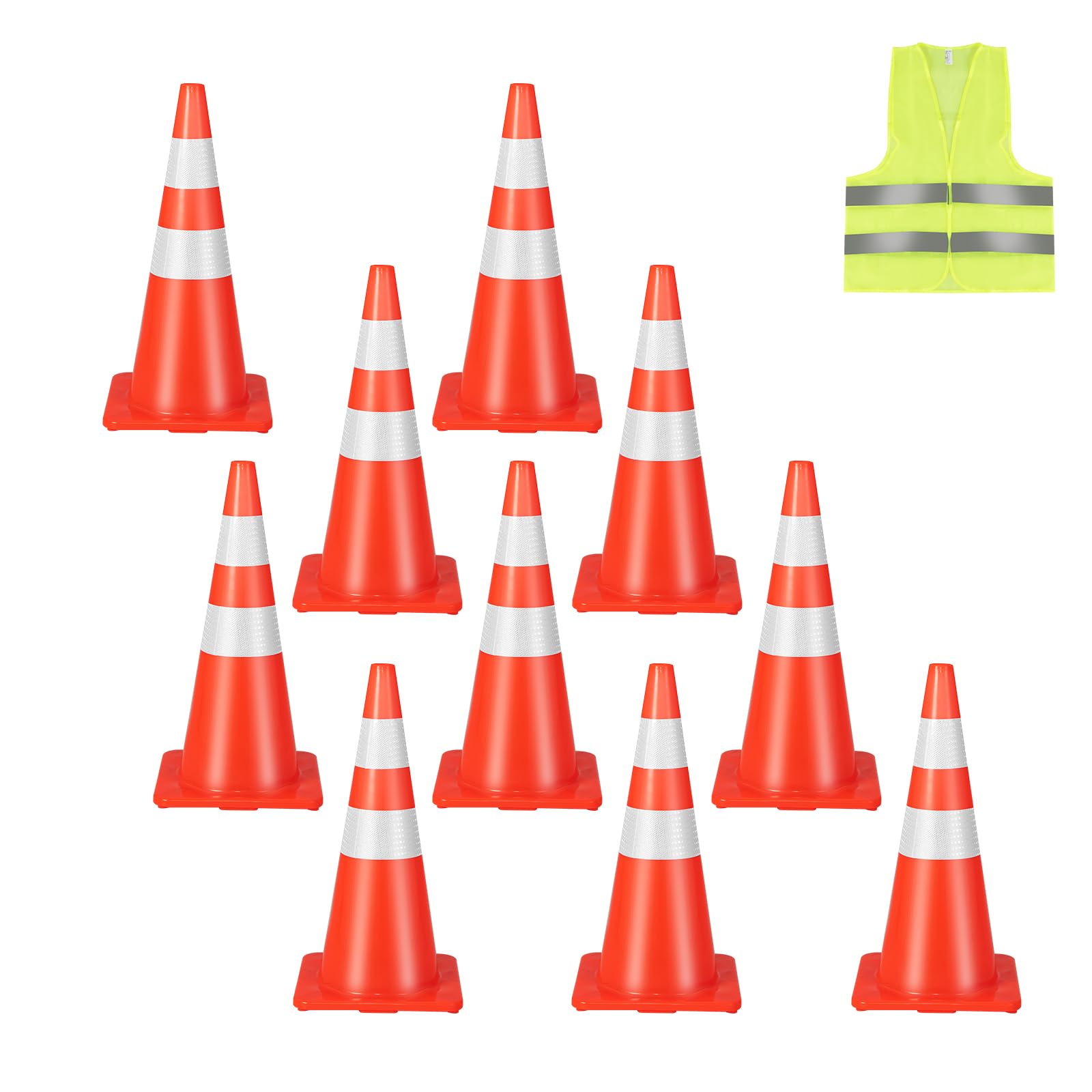 Goplus PVC Traffic Cones – GoplusUS