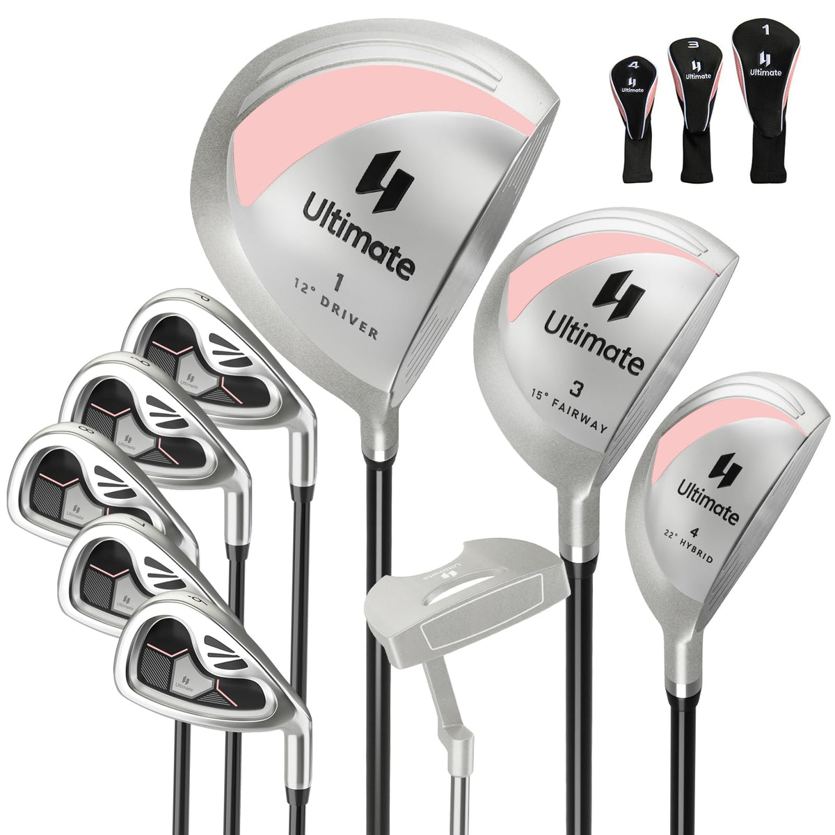 Goplus Complete Golf Club Set for Women, 9 Pieces Golf Clubs, Suitable for Lady Right Handed