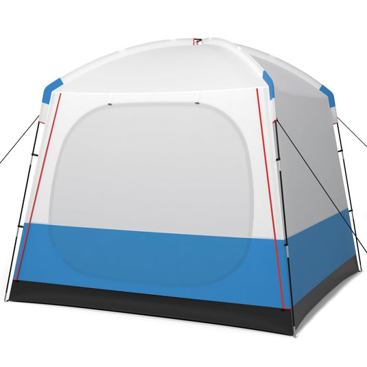 Goplus Camping Tent for 3-5 People, Portable Cabin Shelter w/Large Double-Layer Mesh Front Door