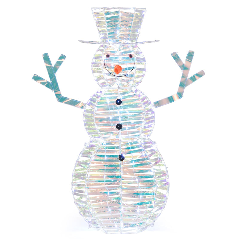 Load image into Gallery viewer, Goplus 4 FT Lighted Christmas Snowman, Light-up Xmas Holiday Decoration with 100 LED Lights
