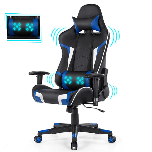 Gaming Chair, Massage Office Chair Computer Gaming Racing Chair