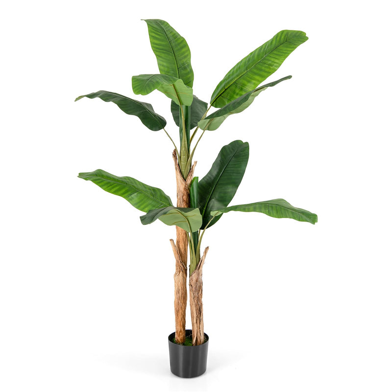 Load image into Gallery viewer, Goplus 5.5 FT Tall Artificial Banana Tree
