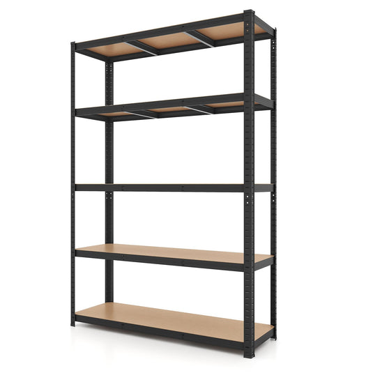 Goplus 5 Tier Adjustable Garage Shelving Unit, 2200 lbs Max Load, 47”W x 16”D x 71”H Multipurpose Organizing Shelf