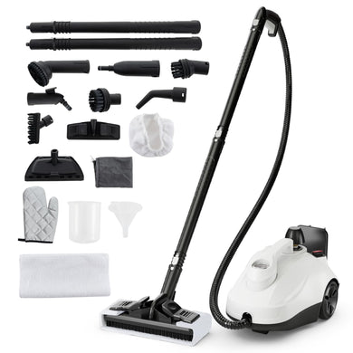 Goplus Multipurpose Steam Cleaner, 1800W Portable Household Steamer with 15 Accessories