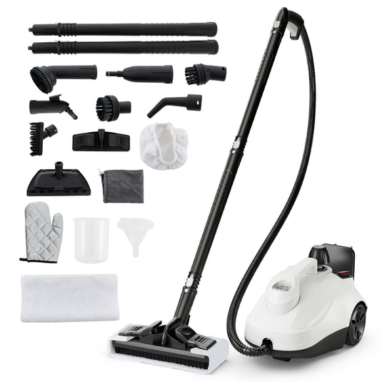 Goplus Multipurpose Steam Cleaner, 1800W Portable Household Steamer with 15 Accessories