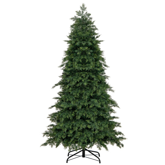 Goplus 6ft Artificial Christmas Tree, Unlit Green Hinged Xmas Full Tree with 721 Lush Branch Tips