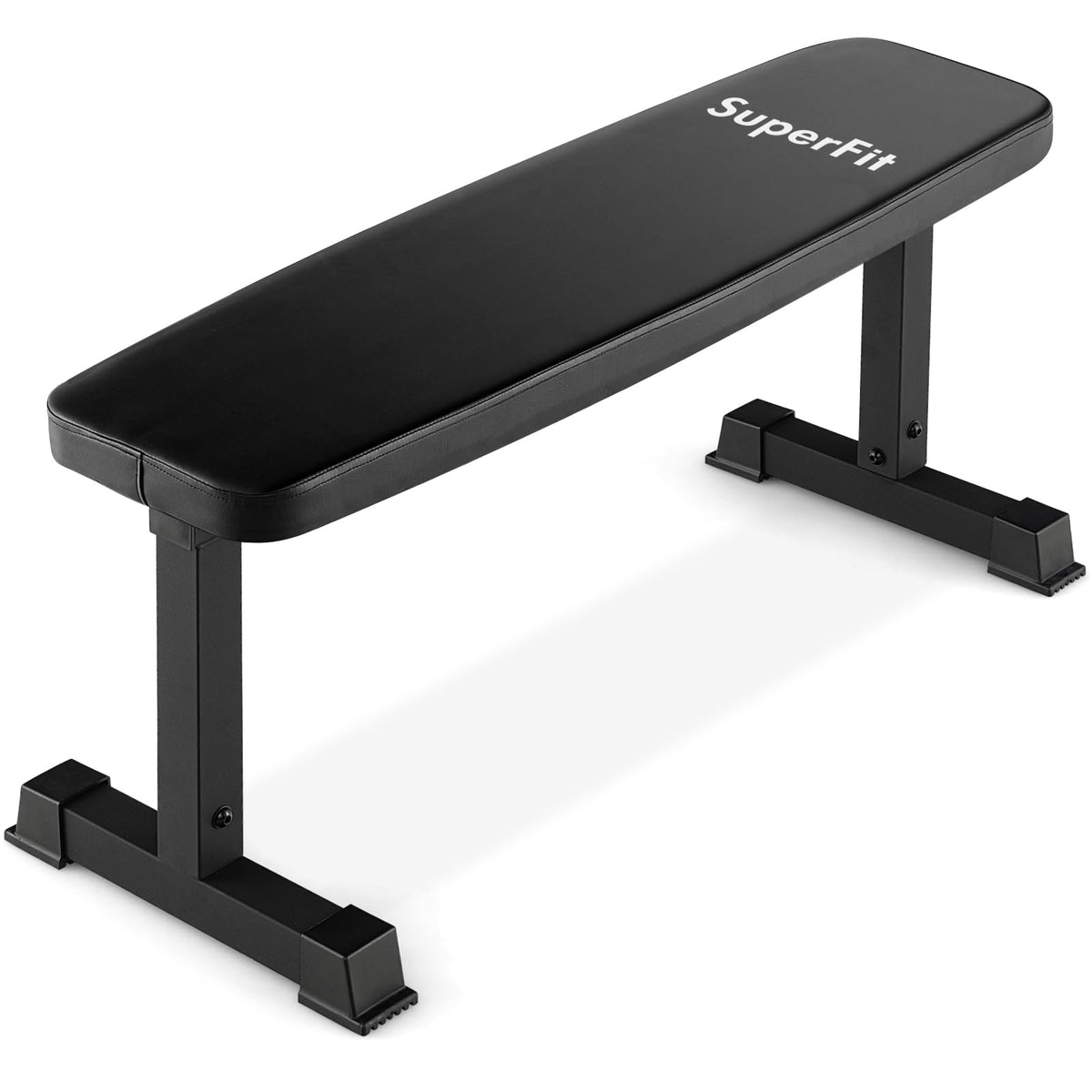 Goplus Flat Weight Bench, 660 LBS Heavy Duty Strength Training Exercise Bench