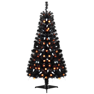 Goplus 4.5 FT Pre-Lit Halloween Tree with 6 Lighting Modes with Spooky Music Sync