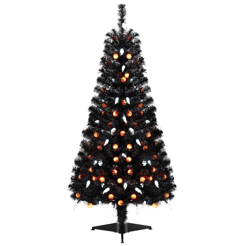 Load image into Gallery viewer, Goplus 4.5 FT Pre-Lit Halloween Tree with 6 Lighting Modes with Spooky Music Sync
