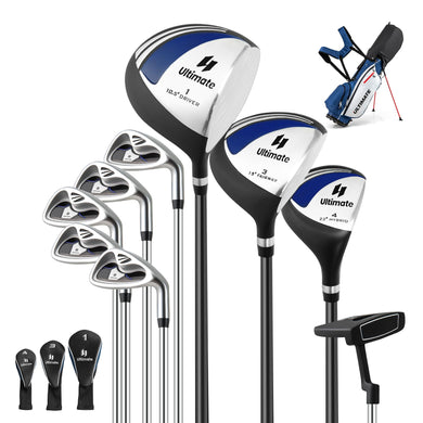 Goplus Complete Golf Club Set for Men, 9 Pieces Golf Clubs with Stand Bag, Men's Right Handed