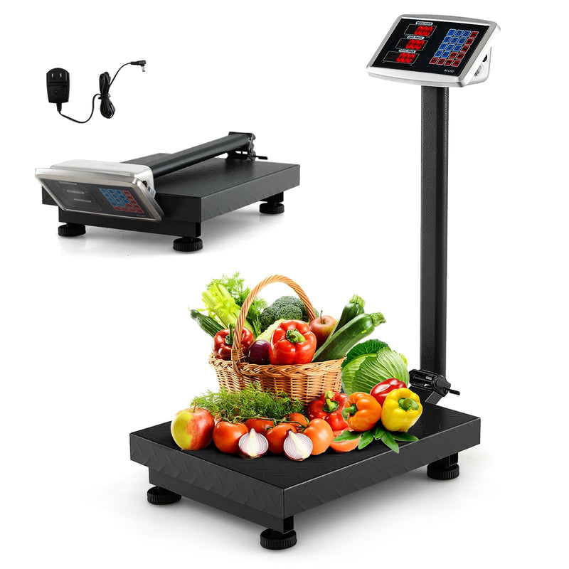 Load image into Gallery viewer, Goplus 660 LBS Digital Platform Scale, Commercial Electronic Postal Scale with LB/KG Price Calculator
