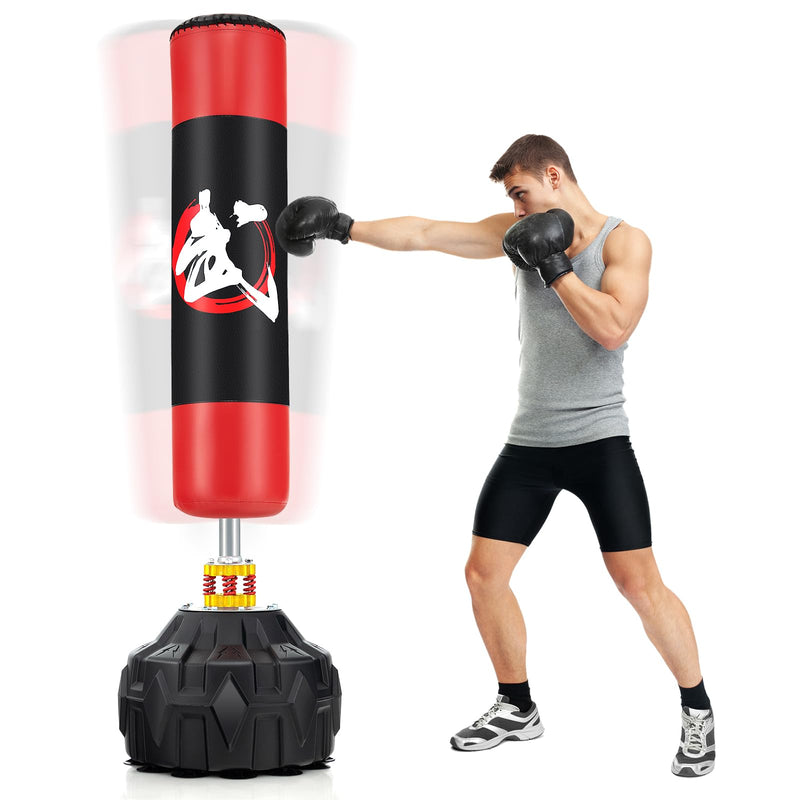 Load image into Gallery viewer, Goplus Freestanding Punching Bag, 70&quot; Heavy Boxing Bag w/Fillable Base
