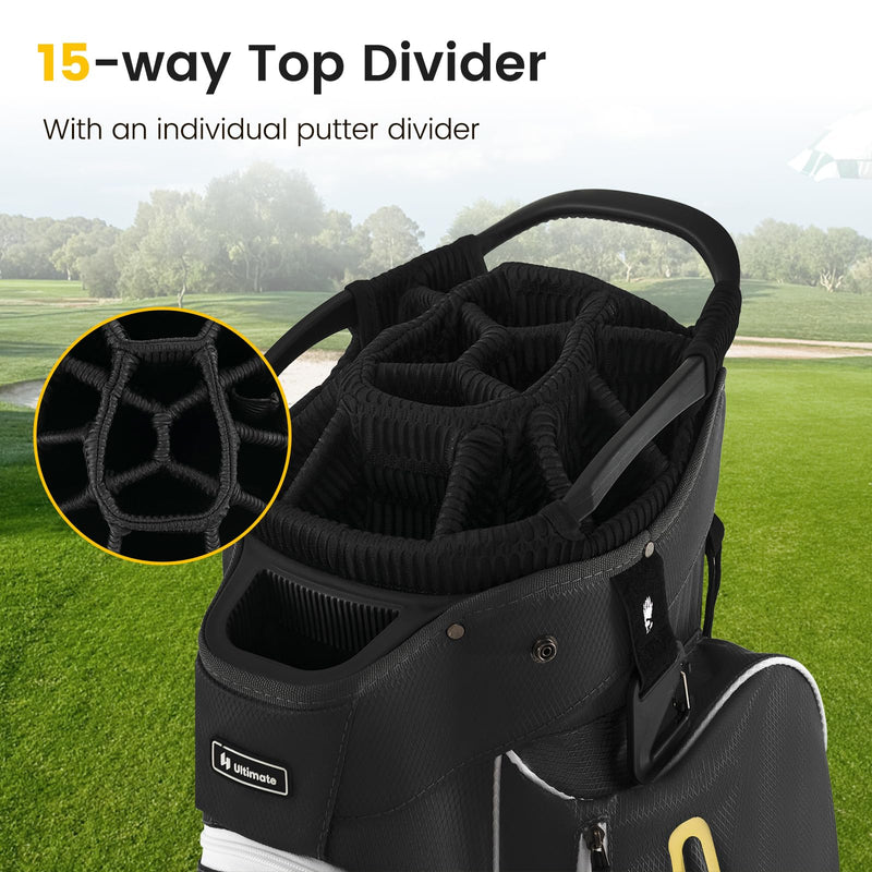 Load image into Gallery viewer, Goplus Golf Cart Bag with 15-Way Top Dividers
