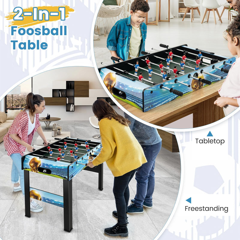 Load image into Gallery viewer, Goplus Foosball Table, 2-in-1 Tabletop &amp; Freestanding Soccer Game Table
