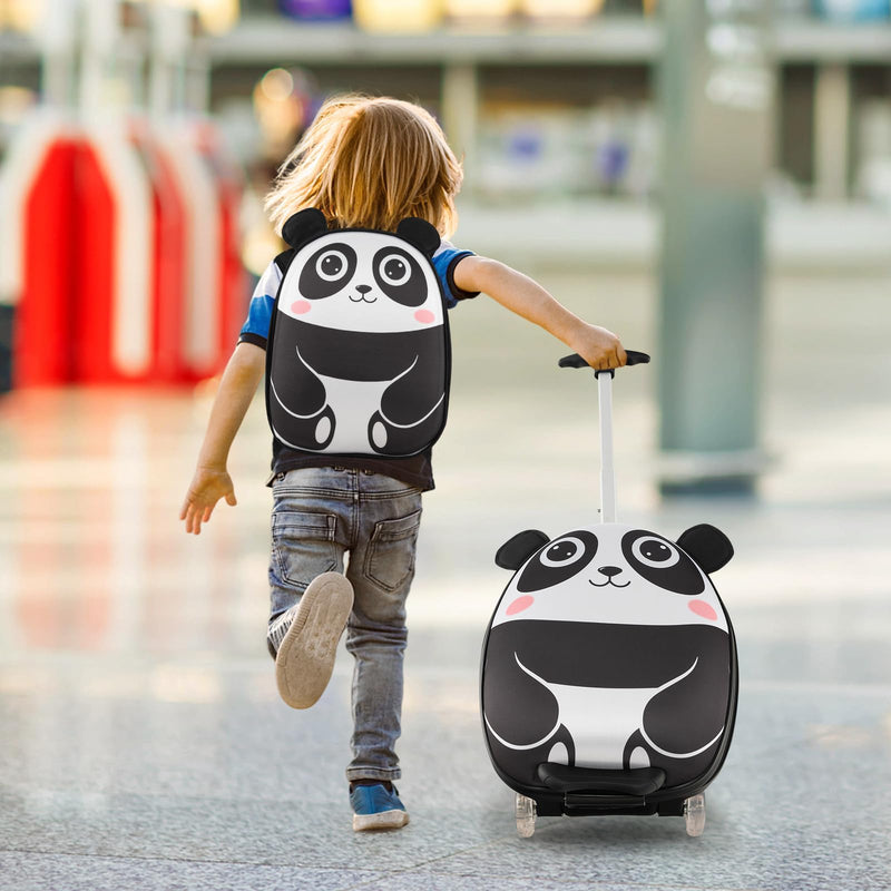 Load image into Gallery viewer, Goplus 2PC Kids Carry On Luggage Set, 16&quot; Rolling Suitcase &amp; 12&quot; Backpack
