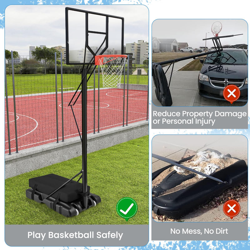 Load image into Gallery viewer, Goplus Basketball Hoop Sandbag, Indoor Outdoor Heavy Duty Weighted Bottom Anchor for Portable Basketball Hoops
