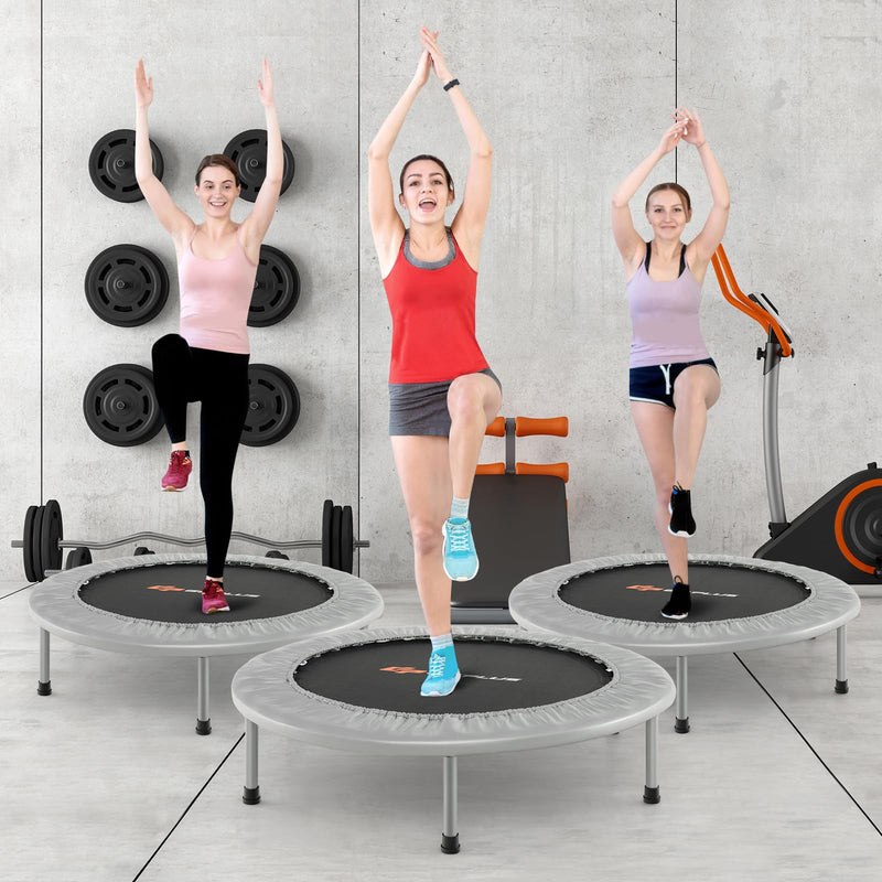 Load image into Gallery viewer, Goplus Mini Folding Trampoline, 36inch Foldable Fitness Rebounder for Adults
