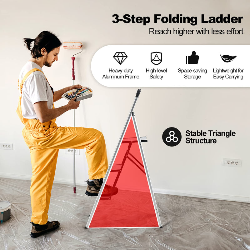 Load image into Gallery viewer, Aluminum Folding Step Stool - Goplus
