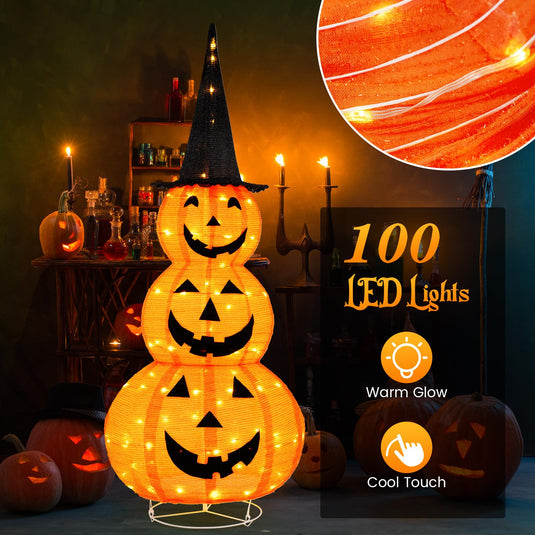 Goplus 5 FT Halloween Light Up Pumpkin Decoration