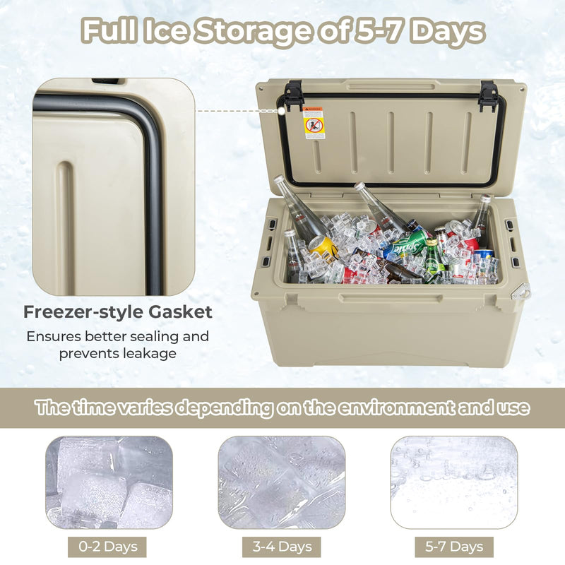 Load image into Gallery viewer, Goplus Hard Cooler Insulated Large Ice Chest with Portable Handles
