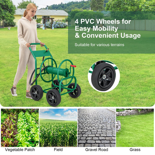 Goplus Garden Hose Reel Cart