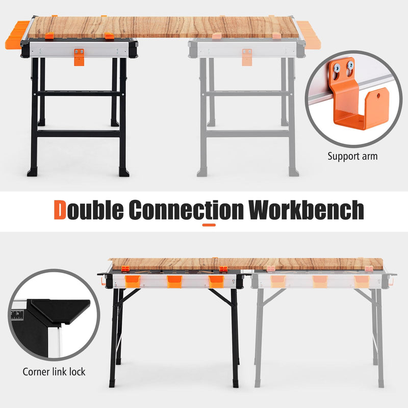 Load image into Gallery viewer, Goplus 33” Folding Work Table

