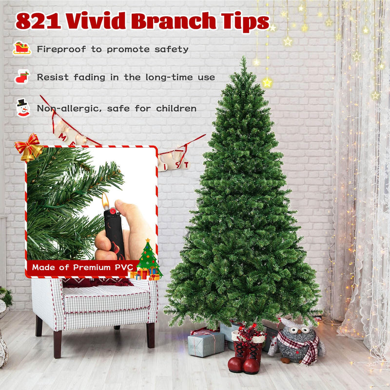 Load image into Gallery viewer, Goplus 6ft/7ft/8ft Pre-Lit Artificial Christmas Tree with Storage Bag, for Office Home Decor
