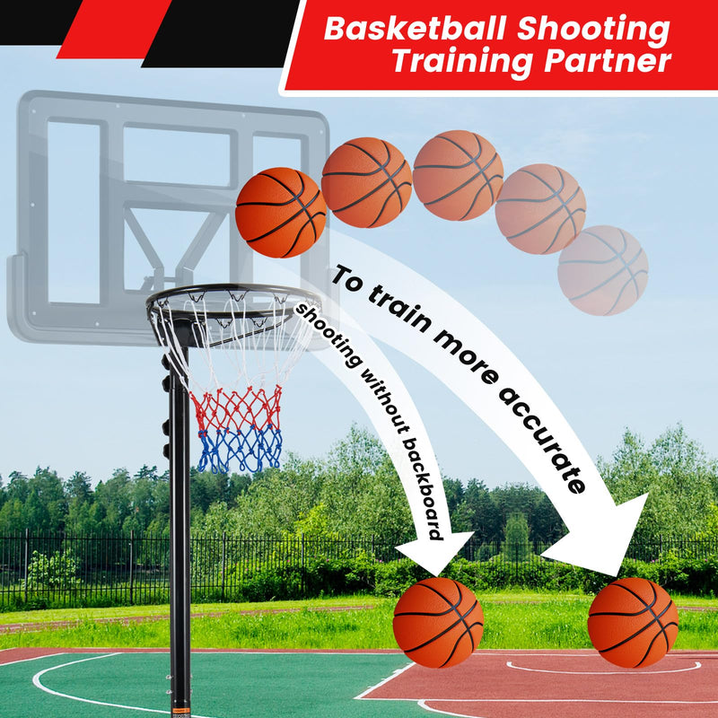 Load image into Gallery viewer, Goplus Portable Basketball Hoop Outdoor, Height Adjustable Basketball Goal System with Fillable Base &amp; 2 Smooth Wheels
