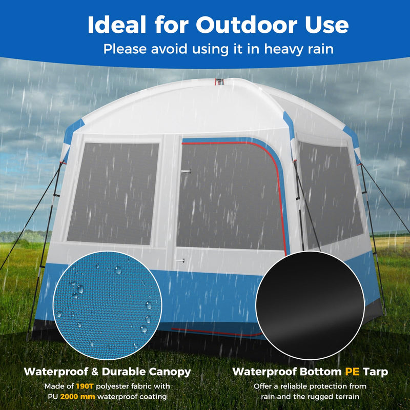 Load image into Gallery viewer, Goplus Camping Tent for 3-5 People, Portable Cabin Shelter w/Large Double-Layer Mesh Front Door
