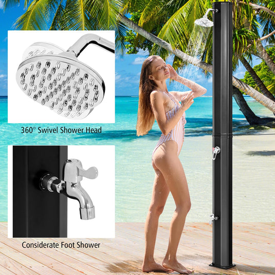 Goplus 9.3 Gallon Solar Heated Outdoor Shower