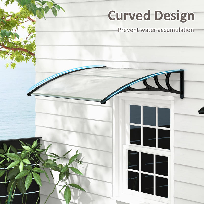 Load image into Gallery viewer, Goplus Awnings for Doors, 48&quot; x 40&quot; Window Awning with Rain Snow Sunlight UV Protection
