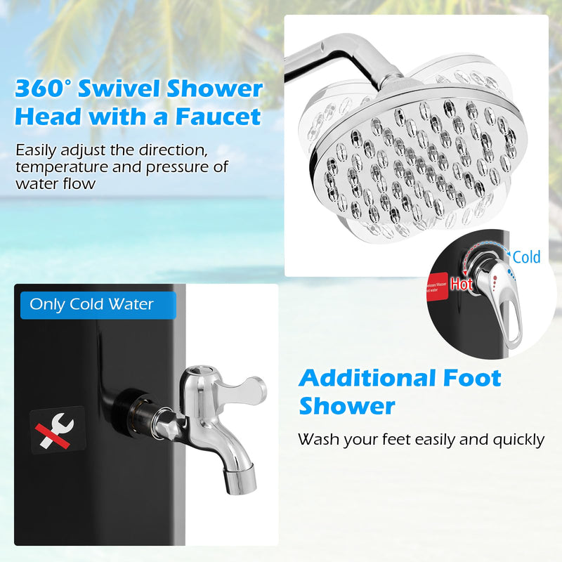 Load image into Gallery viewer, Goplus 15.9 Gallon/60 L Solar Heated Outdoor Shower
