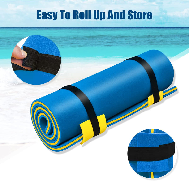 Load image into Gallery viewer, Floating Water Pad Mat, with Rolling Pillow Design
