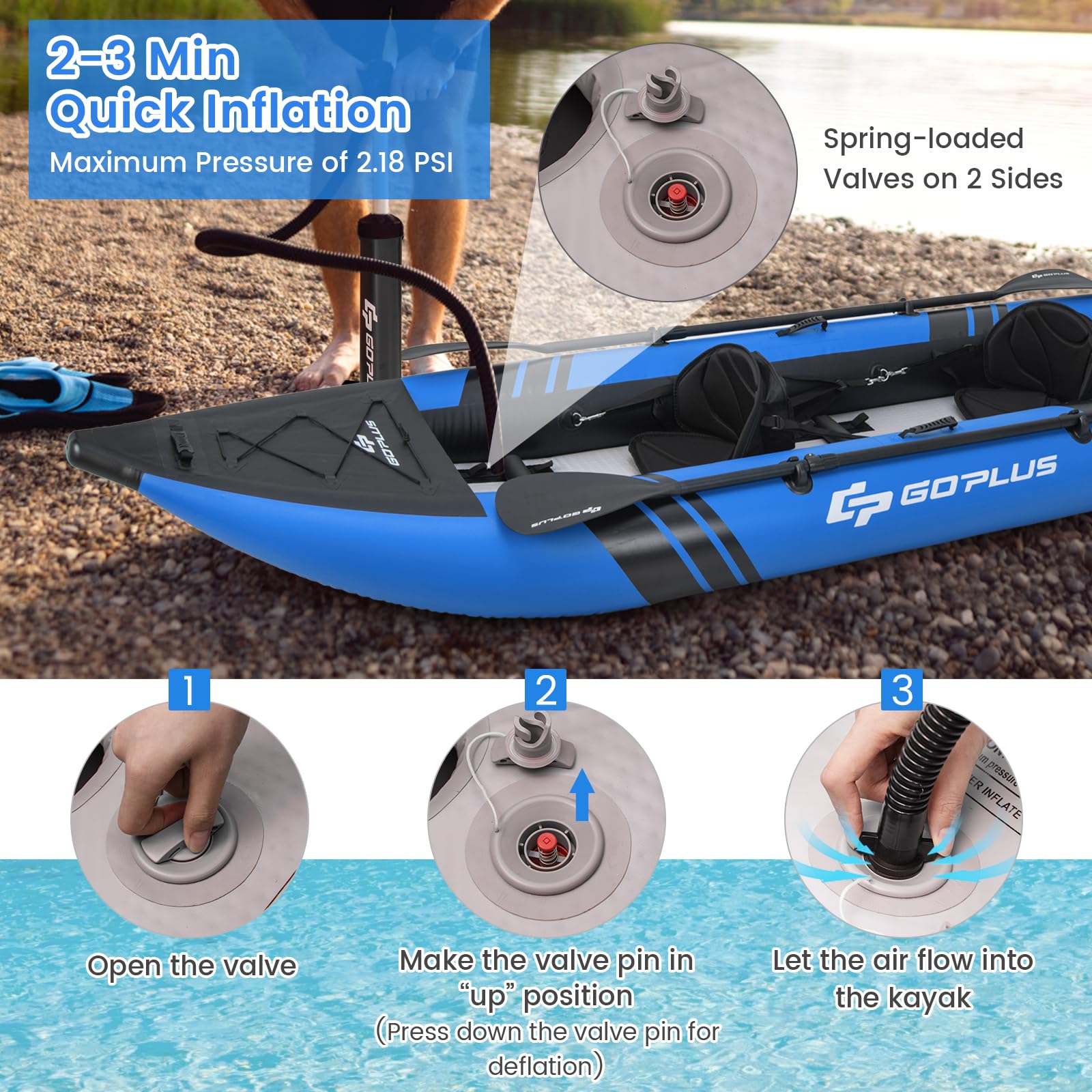 Goplus Inflatable Kayak