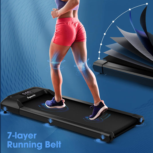 Walking Pad Treadmill Under Desk with 265 lbs Capacity - Goplus