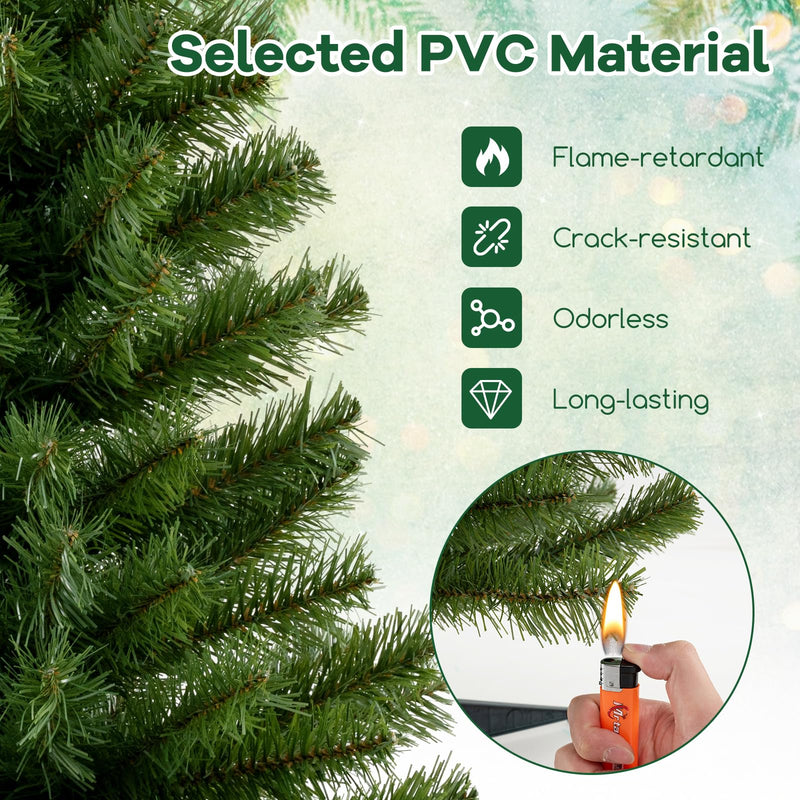 Load image into Gallery viewer, Goplus 3ft Mini Artificial Christmas Tree, Unlit Green Holiday Tree with 116 Lifelike PVC Branch Tips
