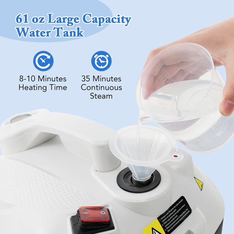 Load image into Gallery viewer, Goplus Multipurpose Steam Cleaner, 1800W Portable Household Steamer with 15 Accessories
