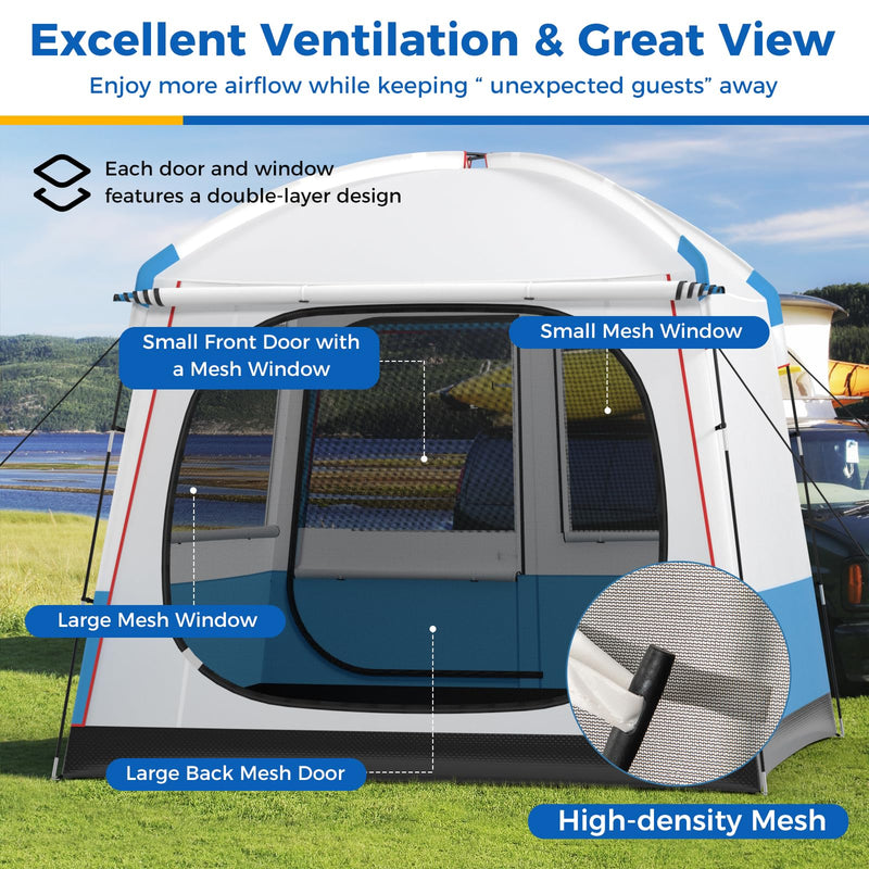 Load image into Gallery viewer, Goplus Camping Tent for 3-5 People, Portable Cabin Shelter w/Large Double-Layer Mesh Front Door
