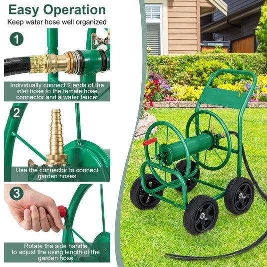 Goplus Garden Hose Reel Cart