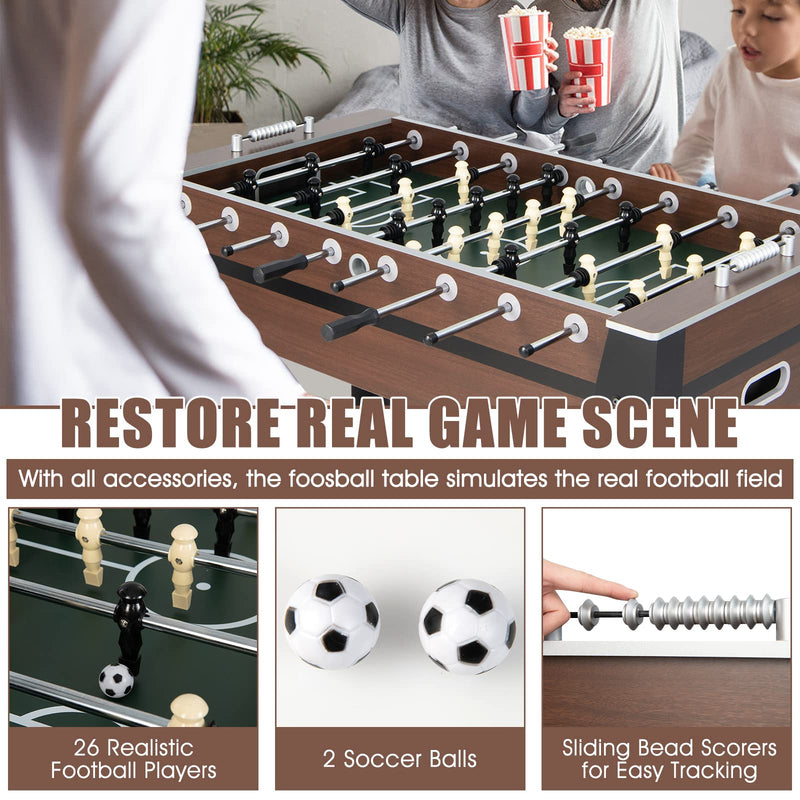 Load image into Gallery viewer, Goplus 54&quot; Foosball Table for Adults, Full Sized Game Tables with 2 Balls
